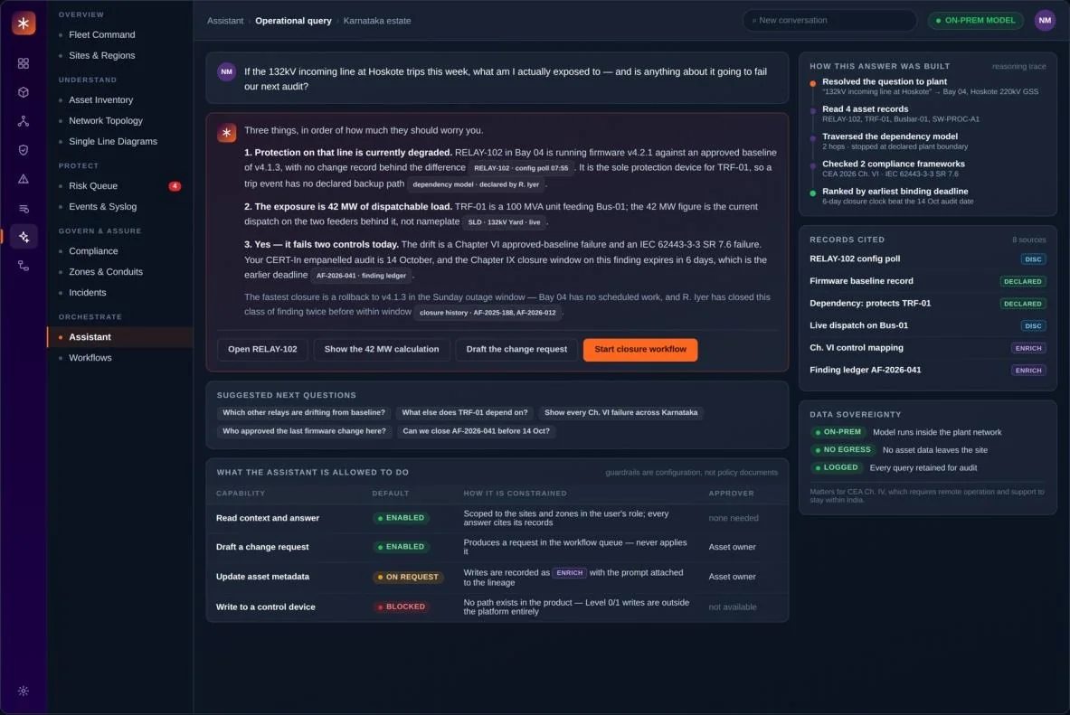 Operational Assistant — concept view